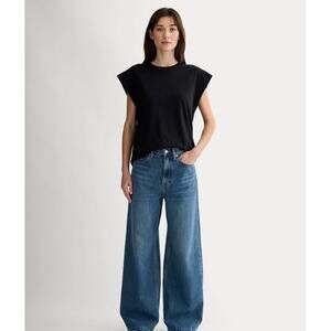 Everlane Muscle Tee in Organic Essential Cotton Black Size M